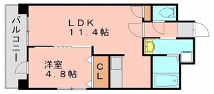 グロースメゾン博多山王の物件間取画像